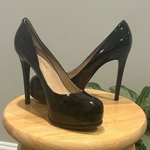 Vero Cuoio Patent Leather Platform Heels